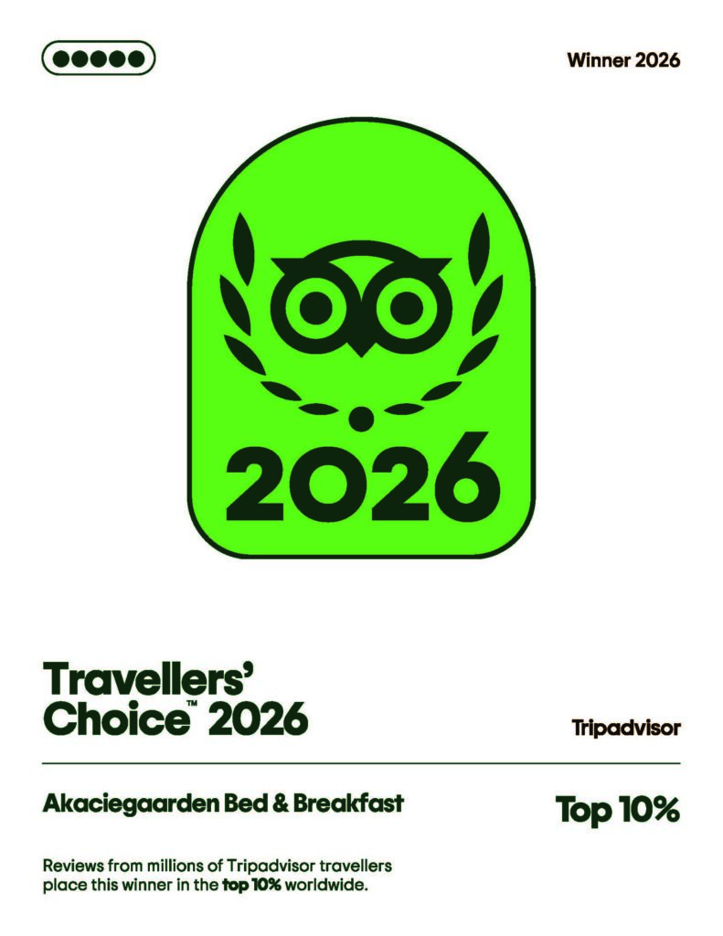 Tripadvisor 2026 - Akaciegaarden Bed & Breakfast.
